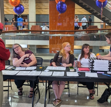 PSC Summerfest Check in desk